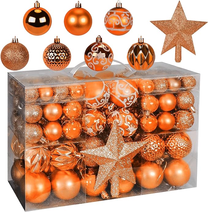 101Pcs Christmas Tree Ornaments Baubles