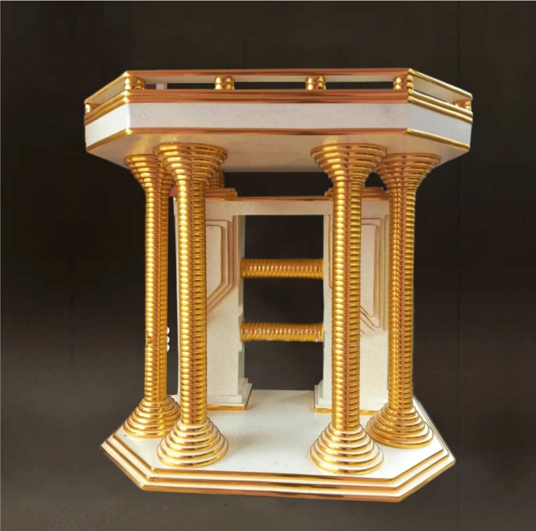 four pillar gold stripe pulpit lagos