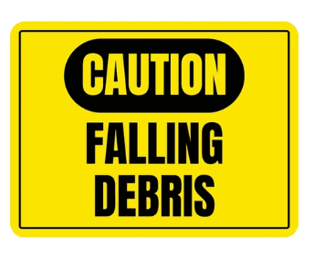 "Caution falling debris safety sign for sale in Lagos"
