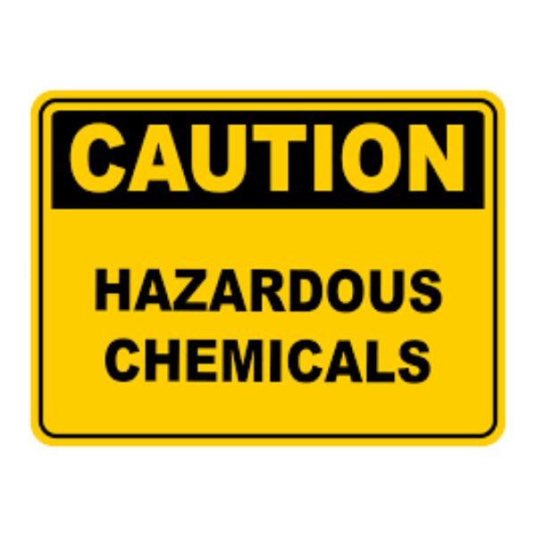 caution hazardous chemical sign lagos