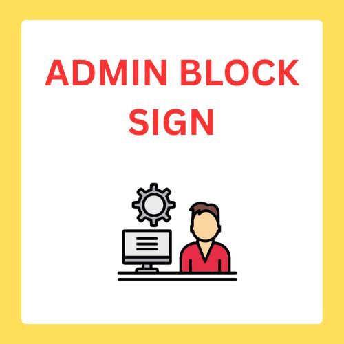 Affordable admin signage in Lagos