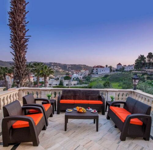 Outdoor Rattan Set With Centre Table