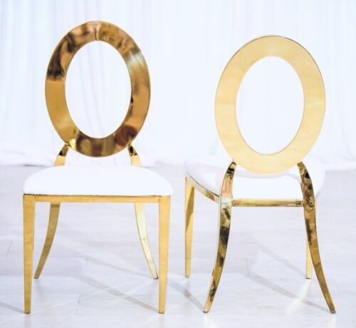 Gold O Back Chair for Rent