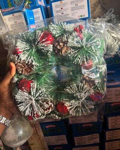 Elegant Christmas wreath in Lagos Nigeria