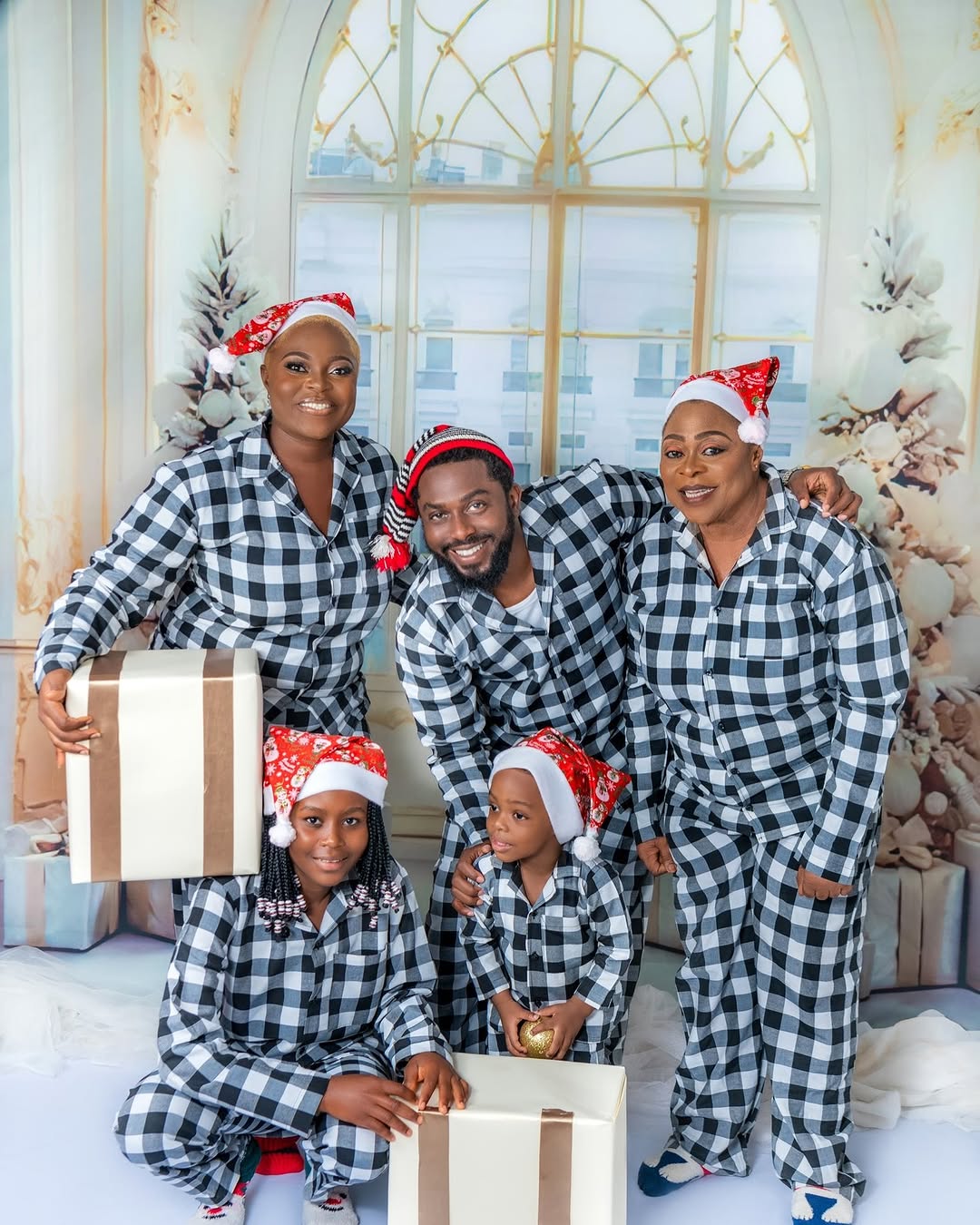 pyjamas for Christmas photoshoots in Lagos