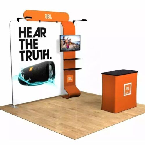 Custom Reusable Trade Show Booth with TV in Nigeria