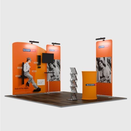 Discover Premium Modular Exhibition Booth with Branding and TV in Nigeria